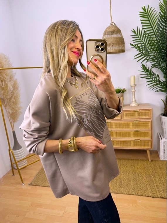 Sudadera Corazón Gold