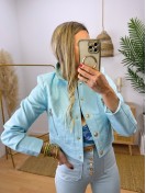 Chaqueta Botones Azul