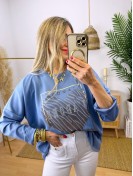 Sudadera Corazón Azul