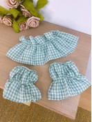 Conjunto Cuello y Puño Verde