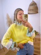 Conjunto Cuello y Puño Verde
