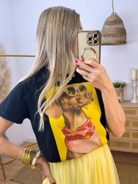 Camiseta Dog Negra