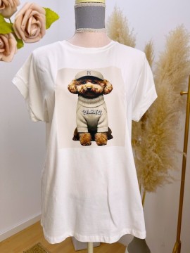 Camiseta Puppy Beig