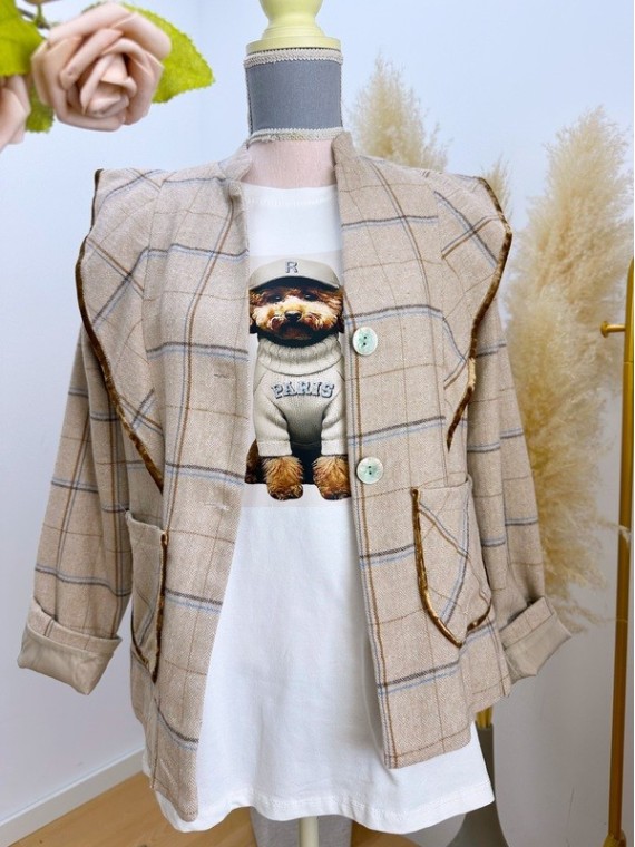 Camiseta Puppy Beig