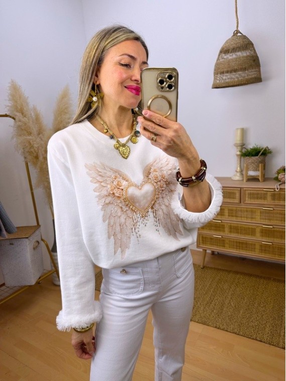 Sudadera Corazón Gold