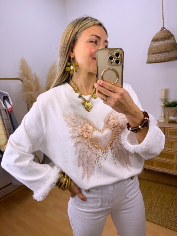 Sudadera Corazón Gold