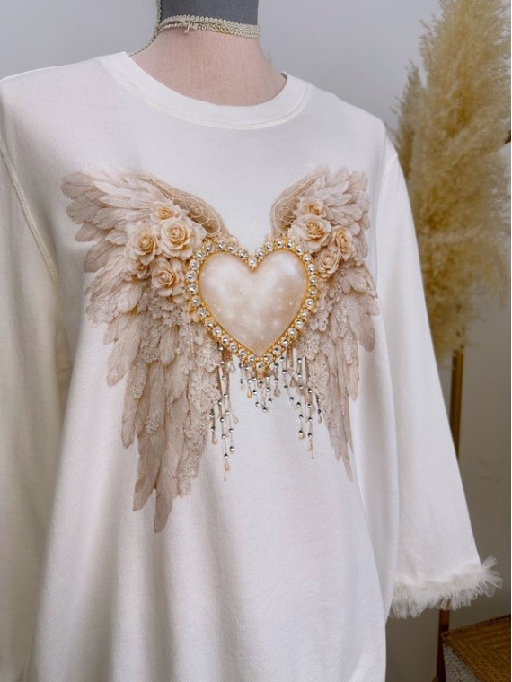 Sudadera Corazón Gold