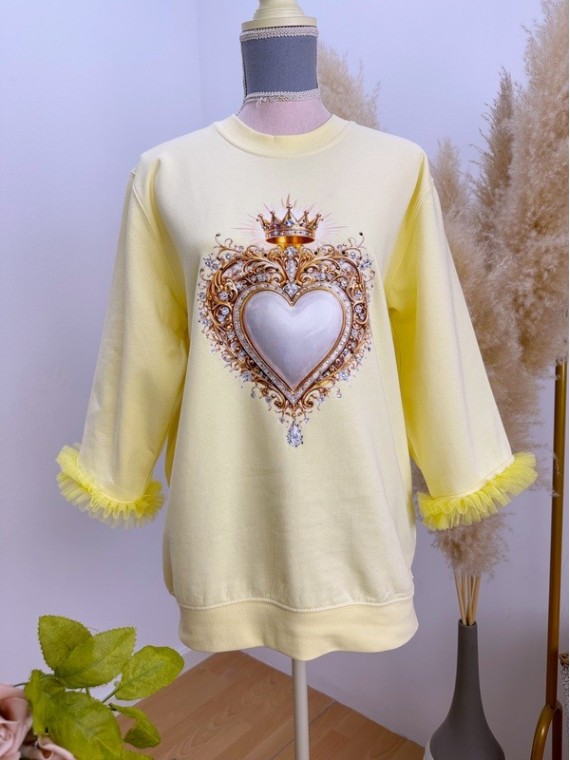 Sudadera Queen Amarilla