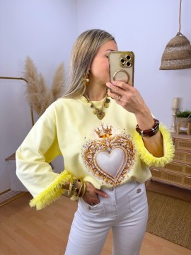 Sudadera Queen Amarilla