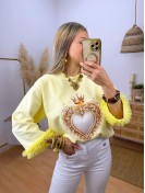 Sudadera Queen Amarilla