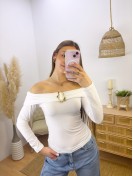 Camiseta Broche Blanca