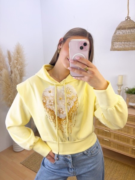 Sudadera Volante Amarilla