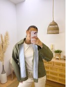 Parka Verde Combinada