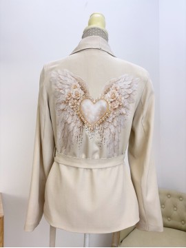 Blazer Queen Cruzada Beige
