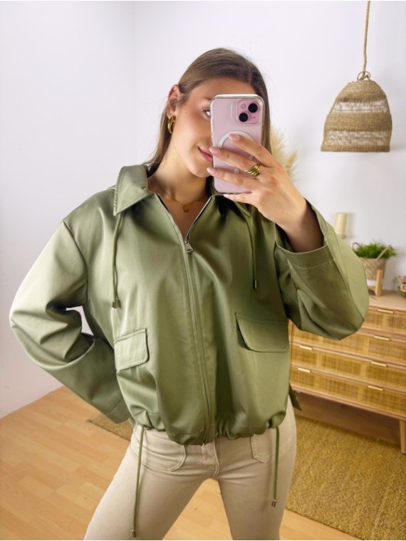 Parka Verde Combinada
