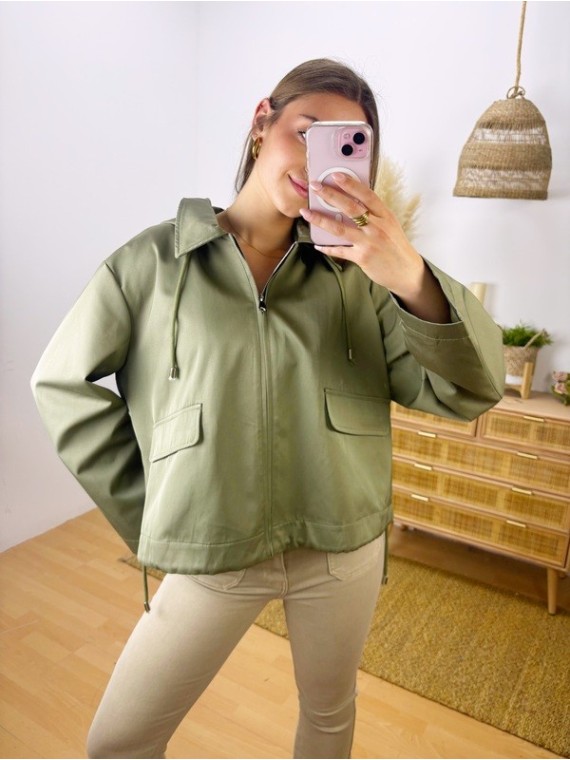 Parka Verde Combinada