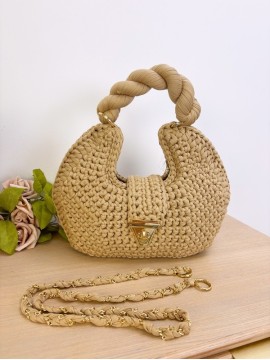 Bolso Tejido Camel