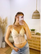 Corsé Encaje Beige