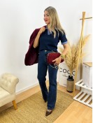 Pantalón Botones azul