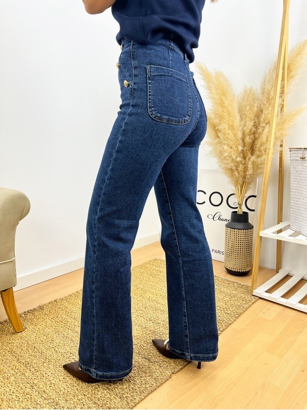 Pantalón Botones azul