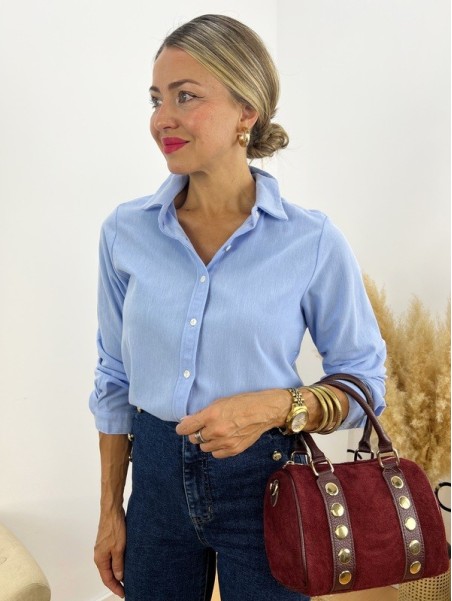 Camisa Elástica azul