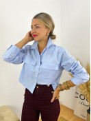 Camisa Corta azul