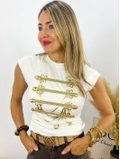 Camiseta Glam blanca