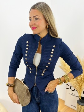 Chaqueta Elástica Glam marino
