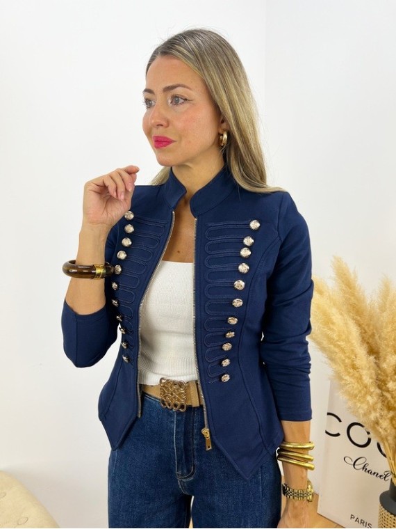 Chaqueta Elástica Glam marino