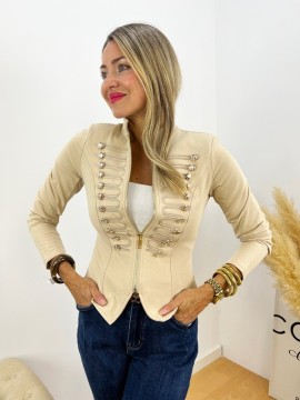 Chaqueta Elástica Glam beige