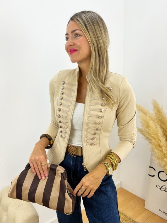 Chaqueta Elástica Glam beige
