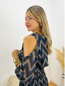 Vestido Estampado azul