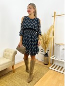 Vestido Estampado azul