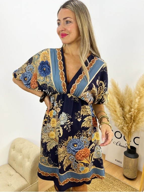 Vestido Floral azul