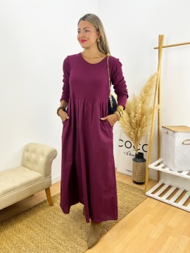 Vestido Elegant granate