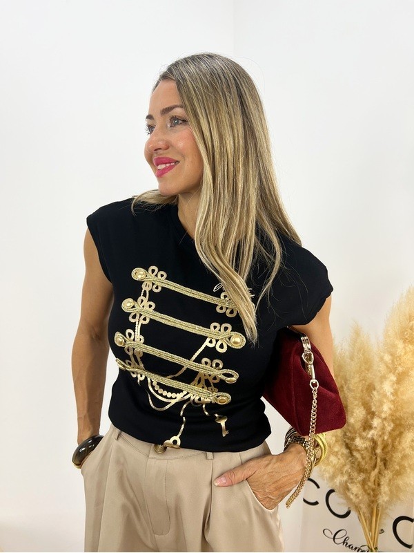 Camiseta Glam negra