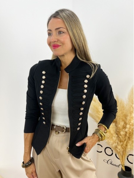 Chaqueta Elástica Glam negra