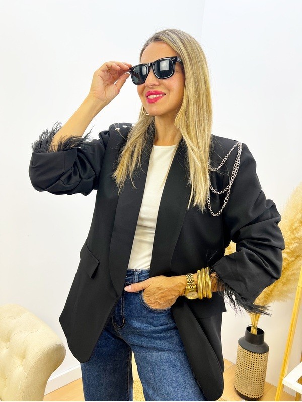 Blazer Joya negra