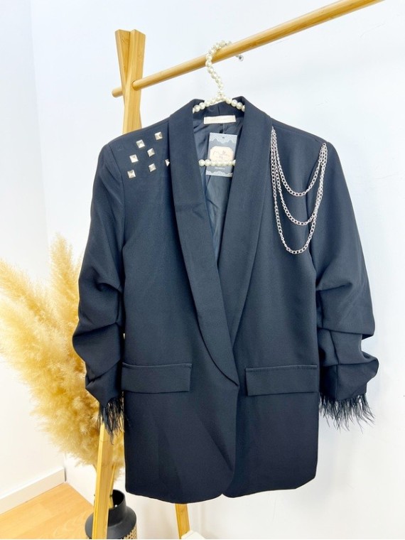 Blazer Joya negra