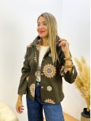 Chaqueta Bordados verde