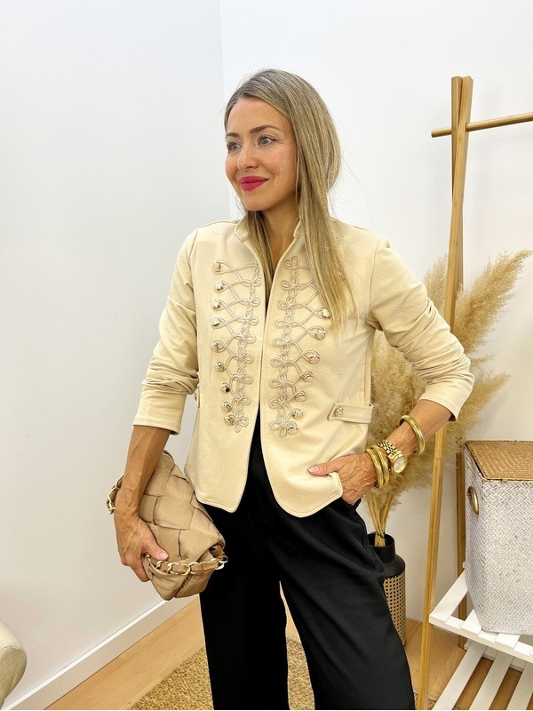 Chaqueta Joya Napoleónica beige