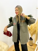 Chaqueta Joya plumas