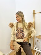 Sudadera Joya beige