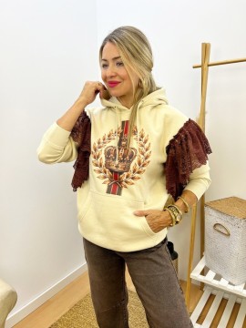 Sudadera Joya Encaje