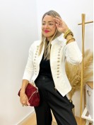 Chaqueta Elástica Glam blanca