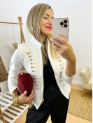 Chaqueta Elástica Glam blanca