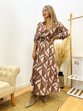 Vestido Camisero estampado