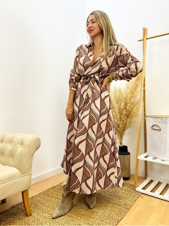 Vestido Camisero estampado