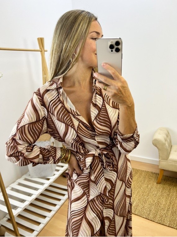 Vestido Camisero estampado