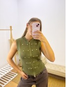 Chaleco Botones verde